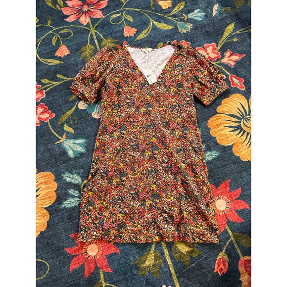 NWT Boden Floral Cotton Mini Dress Size 10 - Picture 2 of 6